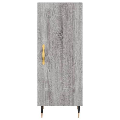 Skænk 34,5x34x90 cm konstrueret træ grå sonoma-eg