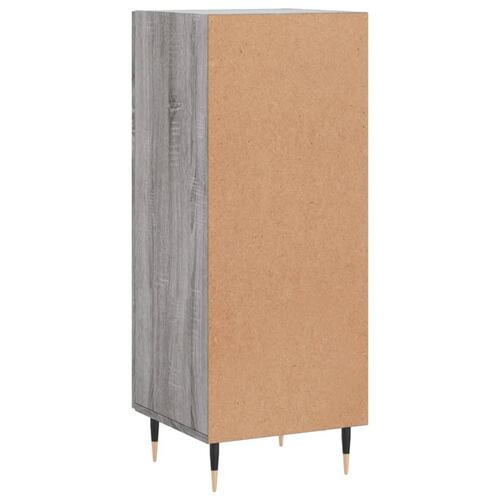 Skænk 34,5x34x90 cm konstrueret træ grå sonoma-eg