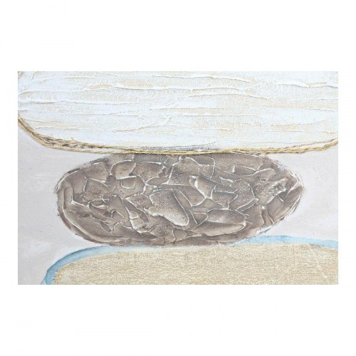 Stones - håndmalet lærred i fyrretræ 60 × 120 cm