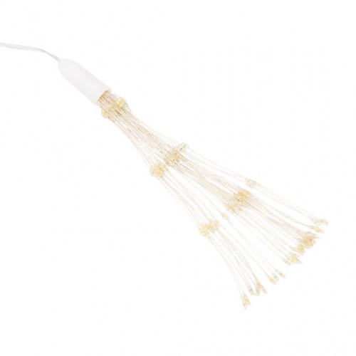 Lysende starburst-dekoration med 140 LED - 17 cm, kold hvid