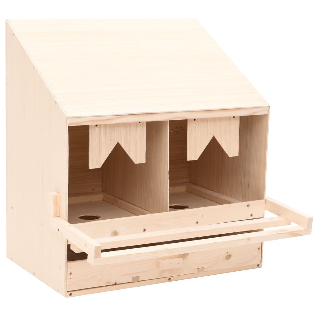 Rugekasse 2 rum 63 x 40 x 65 cm massivt fyrretræ