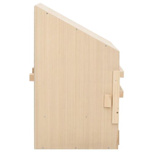 Rugekasse 2 rum 63 x 40 x 65 cm massivt fyrretræ