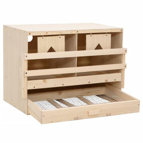 Rugekasse 2 rum 63 x 40 x 45 cm massivt fyrretræ