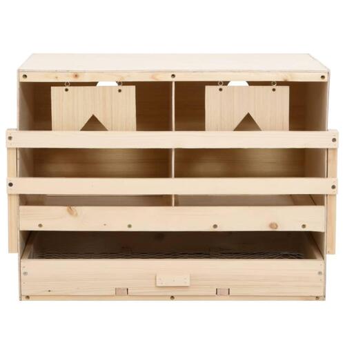 Rugekasse 2 rum 63 x 40 x 45 cm massivt fyrretræ