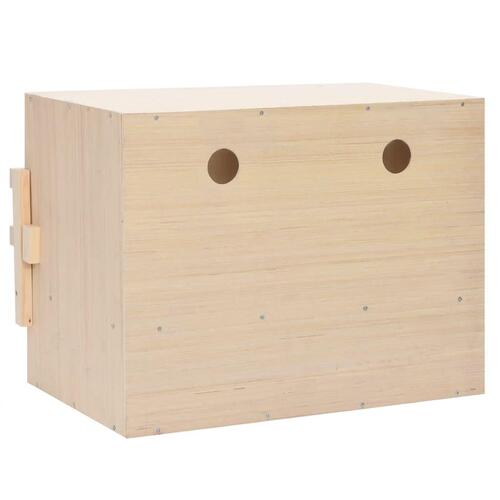 Rugekasse 2 rum 63 x 40 x 45 cm massivt fyrretræ