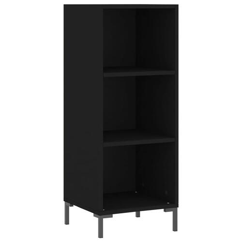 Skab 34,5x34x180 cm konstrueret træ sort
