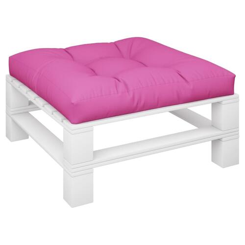 Pallehynde 70x70x12 cm stof pink