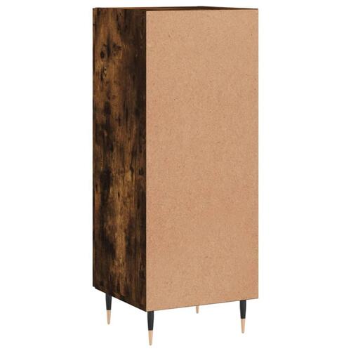 Skænk 34,5x34x90 cm konstrueret træ røget egetræsfarve