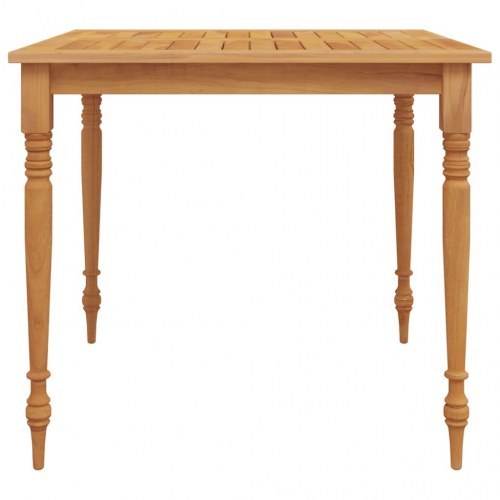 Batavia-bord 85x85x75 cm massivt teaktræ