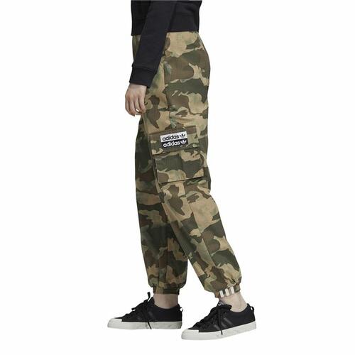 Træningsdragt til voksne underdele Adidas Originals Camo Dame Mørk grøn 34