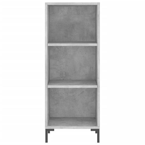 Skab 34,5x34x180 cm konstrueret træ betongrå