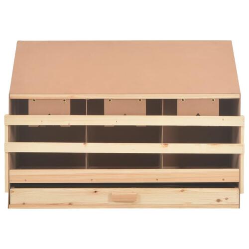 Rugekasse 3 rum 93 x 40 x 65 cm massivt fyrretræ