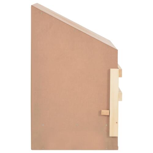 Rugekasse 3 rum 93 x 40 x 65 cm massivt fyrretræ