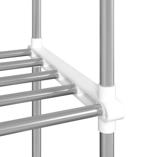 Hylde til mikroovn 51x27x63 cm aluminium hvid