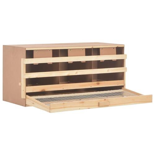Rugekasse 3 rum 96 x 40 x 45 cm massivt fyrretræ