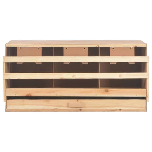 Rugekasse 3 rum 96 x 40 x 45 cm massivt fyrretræ