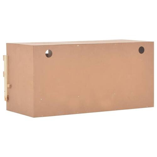 Rugekasse 3 rum 96 x 40 x 45 cm massivt fyrretræ