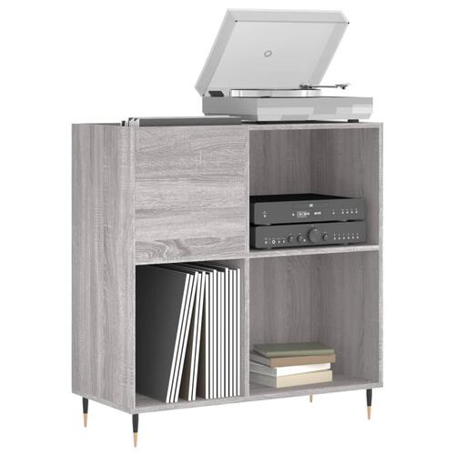 Vinylskab 84,5x38x39 cm konstrueret træ grå sonoma-eg