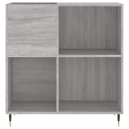 Vinylskab 84,5x38x39 cm konstrueret træ grå sonoma-eg