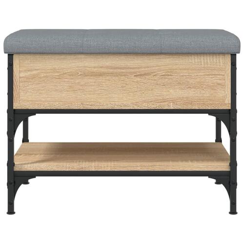 Skobænk 62x42x45 cm konstrueret træ sonoma-eg