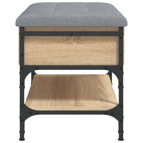 Skobænk 62x42x45 cm konstrueret træ sonoma-eg