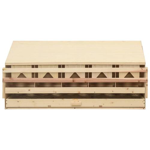 Redekasse til høns med 5 rum 117x33x54 cm massivt fyrretræ