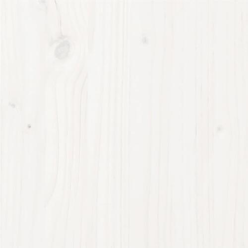 Sengeramme 100x200 cm massivt fyrretræ hvid