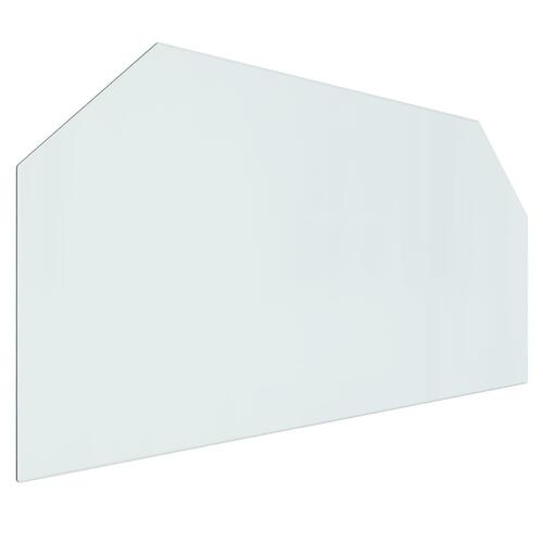 Glasplade til pejs 120x60 cm sekskantet