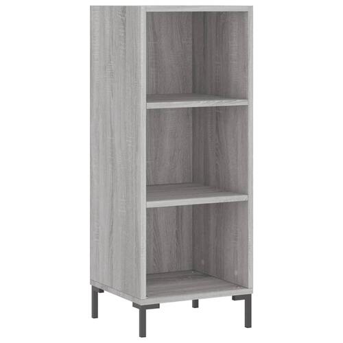 Højskab 34,5x34x180 cm konstrueret træ grå sonoma-eg