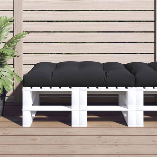 Pallehynde 120x80x12 cm stof sort (OUTLET A)