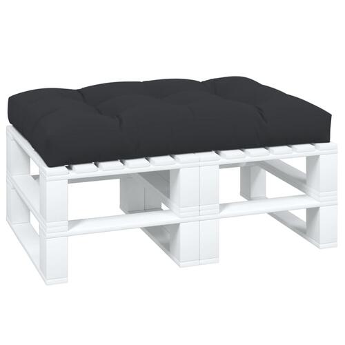 Pallehynde 120x80x12 cm stof sort (OUTLET A)