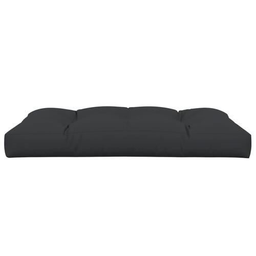 Pallehynde 120x80x12 cm stof sort (OUTLET A)