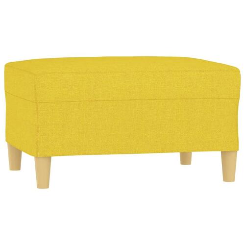 Fodskammel 70x55x41 cm stof lysegul