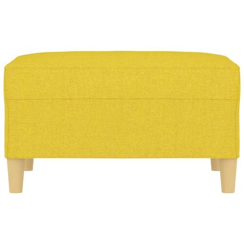 Fodskammel 70x55x41 cm stof lysegul