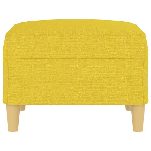Fodskammel 70x55x41 cm stof lysegul