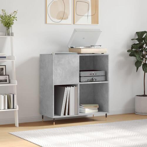 Vinylskab 84,5x38x89 cm konstrueret træ betongrå