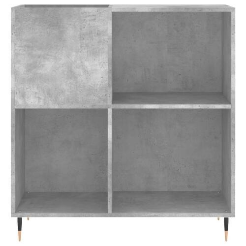 Vinylskab 84,5x38x89 cm konstrueret træ betongrå