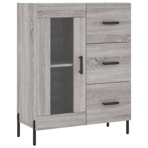 Højskab 69,5x34x180 cm konstrueret træ grå sonoma-eg