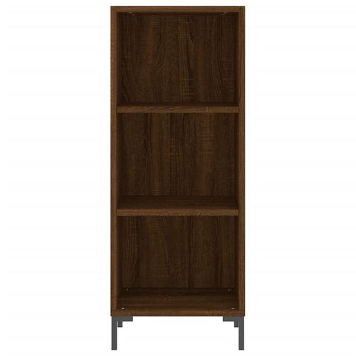 Skab 34,5x34x180 cm konstrueret træ brun egetræsfarve