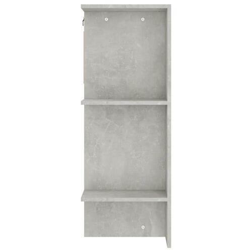 Entrémøbel 97,5x37x99 cm konstrueret træ betongrå