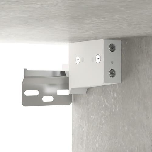 Entrémøbel 97,5x37x99 cm konstrueret træ betongrå