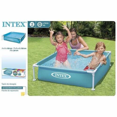 Pool Aftageligt Intex 342 L (122 x 122 x 30 cm)