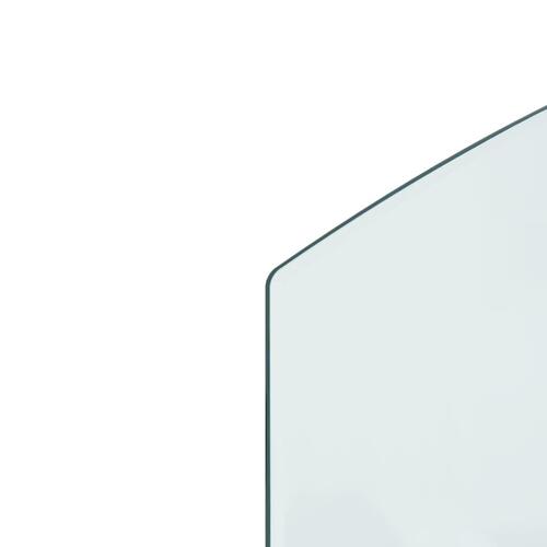 Glasplade til pejs 100x60 cm