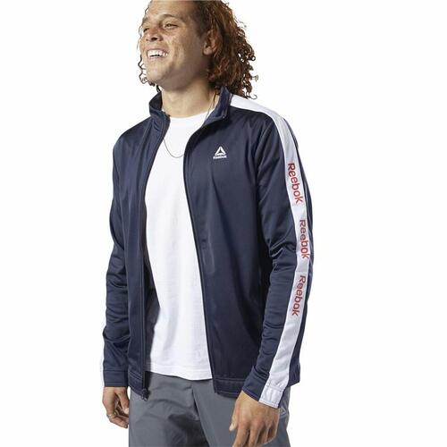 Sportsjakke til Mænd Reebok Essentials Linear Logo Mørkeblå M