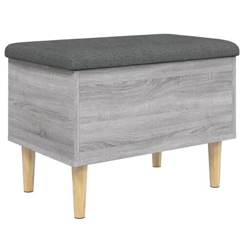 Skobænk 62x42x46 cm konstrueret træ grå sonoma-eg