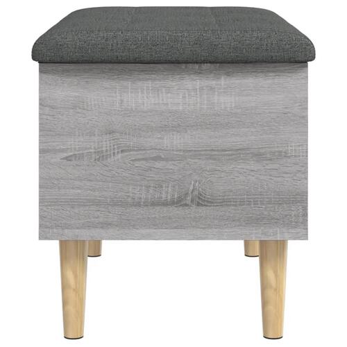 Skobænk 62x42x46 cm konstrueret træ grå sonoma-eg