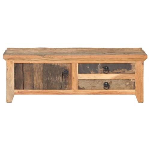 Sofabord 90x50x31 cm massivt genbrugstræ