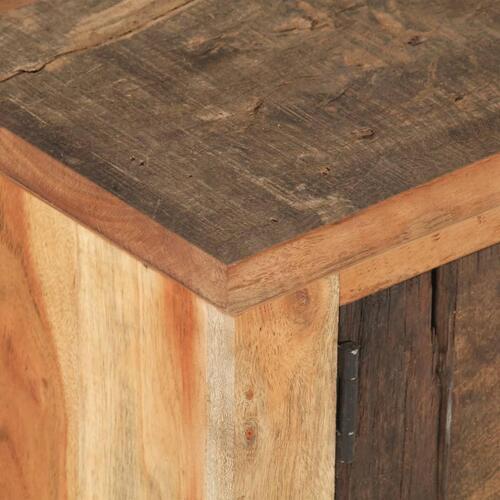 Sofabord 90x50x31 cm massivt genbrugstræ