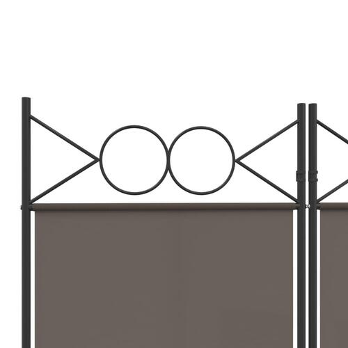 5-panels rumdeler 240x200 cm stof antracitgrå