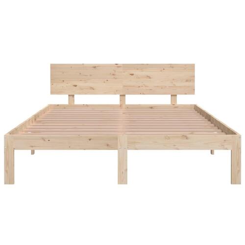 Sengeramme 140x200 cm massivt fyrretræ